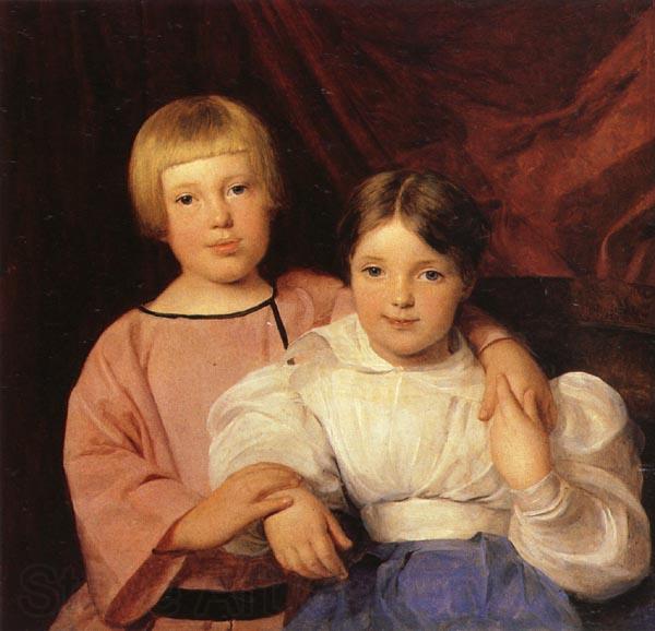 Ferdinand Georg Waldmuller Children Norge oil painting art